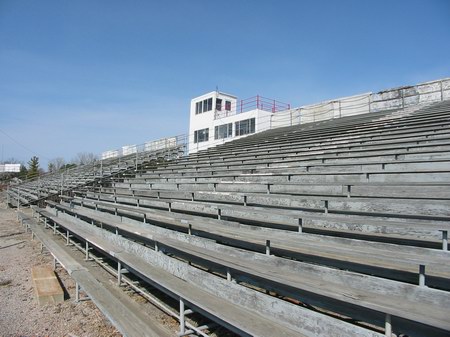 Tri-City Motor Speedway - Grandstand Photo From Water Winter Wonderland (newer photo)